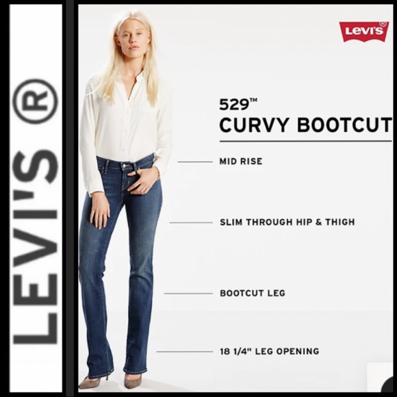 🎈SALE🎈Levi’s 529 Curvy Bootcut Jeans - Picture 3 of 8